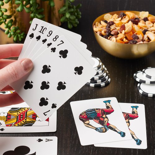 American Football Touchdown Poker Cards