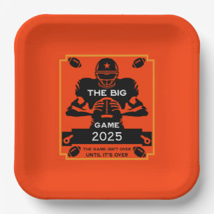 American Football TV Watch Party Paper Plates