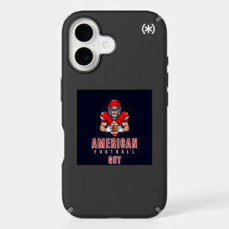 American Football Typography Design  iPhone 16 Case