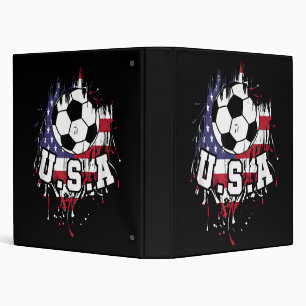 American Football USA 3 Ring Binder