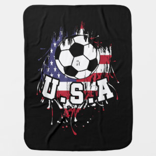 American Football USA Baby Blanket