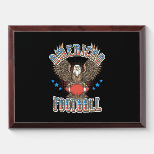 American Football USA Flag Award Plaque