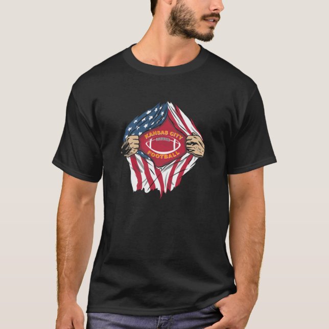 American Football USA Kansas City T-Shirt (Front)