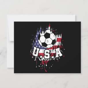 American Football USA Thank You Card