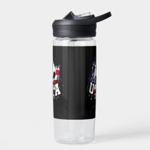 American Football USA Water Bottle