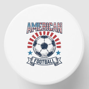 American Football Vintage Soccer Ball Shirt Design Mini Candle Favors