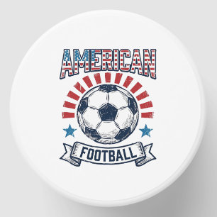 American Football Vintage Soccer Ball Shirt Design Mini Candle Favors
