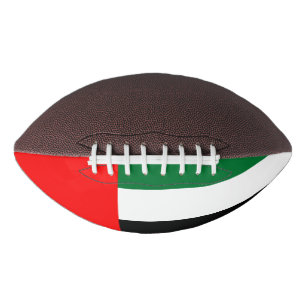 American football with flag of UAE