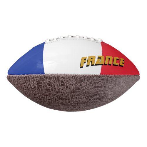 American Football with French Flag  France