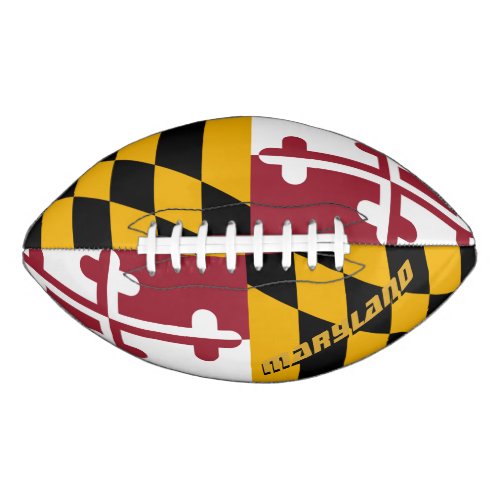 American Football with Maryland Flag  States USA