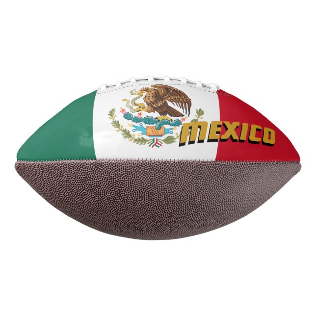 American Football with Mexican Flag / Mexico (Rotated 270)