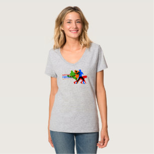 American football   Women's V-Neck T-Shirt