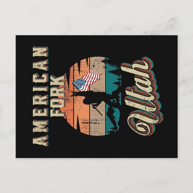 American Fork Utah Postcard (Front)