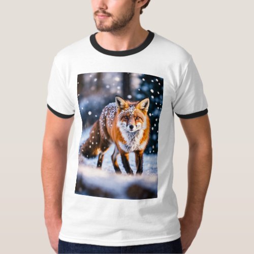 American Fox Vibes Mens Statement Tee for Bold 