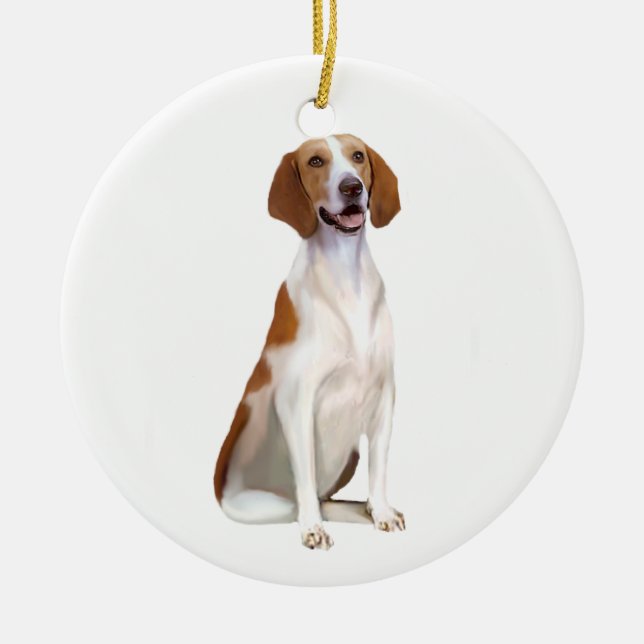 American Foxhound (A) Ceramic Ornament (Front)
