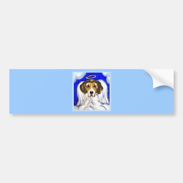 American Foxhound Angel Bumper Sticker (Front)