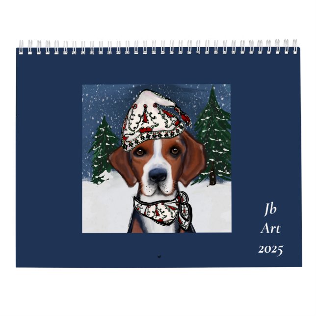American Foxhound  Calendar (Back)