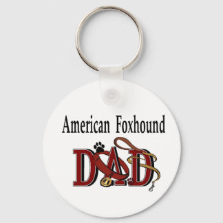 American Foxhound Dad Gifts Keychain