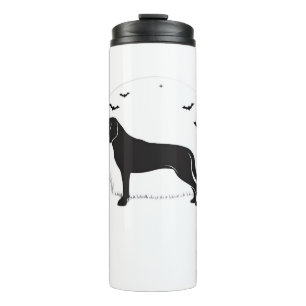 American Foxhound Dog – Halloween Moon Silhouette Thermal Tumbler