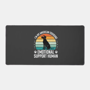 American Foxhound Emotional Support Human Dog Desk Mat