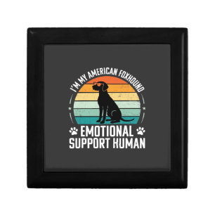 American Foxhound Emotional Support Human Dog Gift Box
