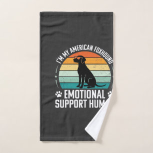 American Foxhound Emotional Support Human Dog Hand Towel