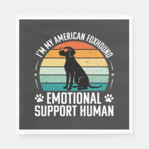 American Foxhound Emotional Support Human Dog Napkins
