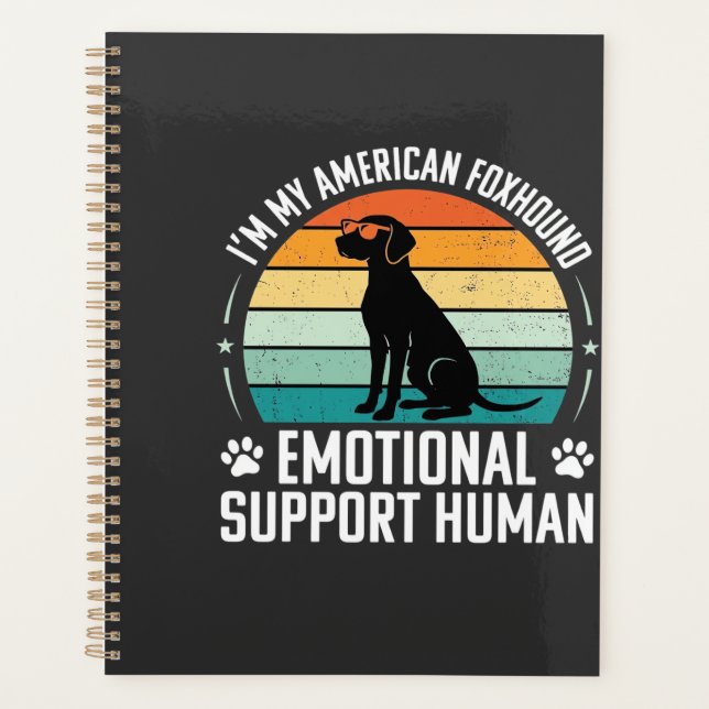 American Foxhound Emotional Support Human Dog Planner (Front)