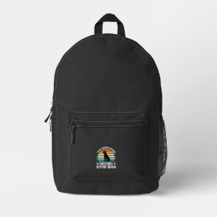 American Foxhound Emotional Support Human Dog Printed Backpack