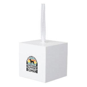 American Foxhound Emotional Support Human Shirt De Cube Ornament