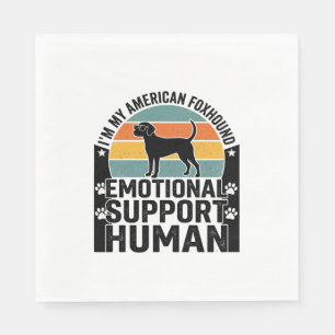 American Foxhound Emotional Support Human Shirt De Napkins