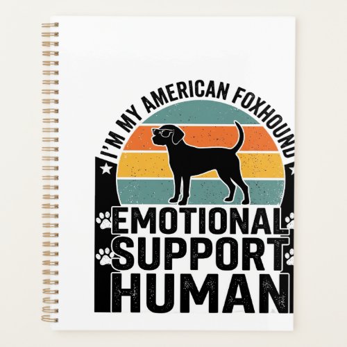 American Foxhound Emotional Support Human Shirt De Planner