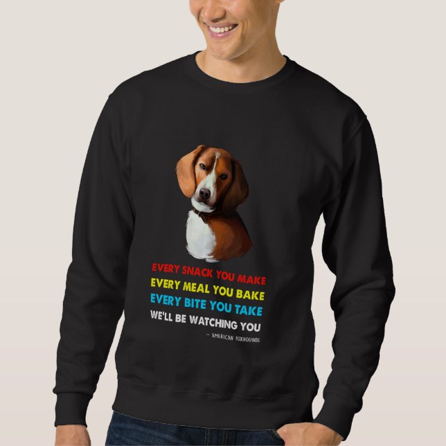 American Foxhound Funny Dog Sweatshirt (Front)