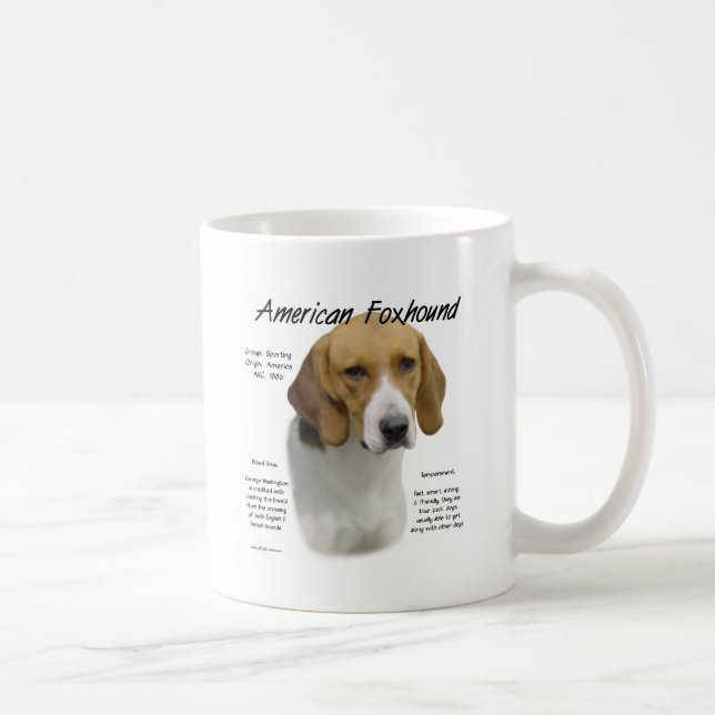 American Foxhound History, All About Foxhounds Coffee Mug (Right)