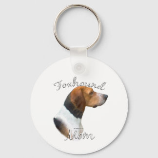 American Foxhound Mom 2 Keychain