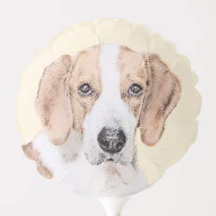 American Foxhound Painting - Cute Original Dog Art Balloon