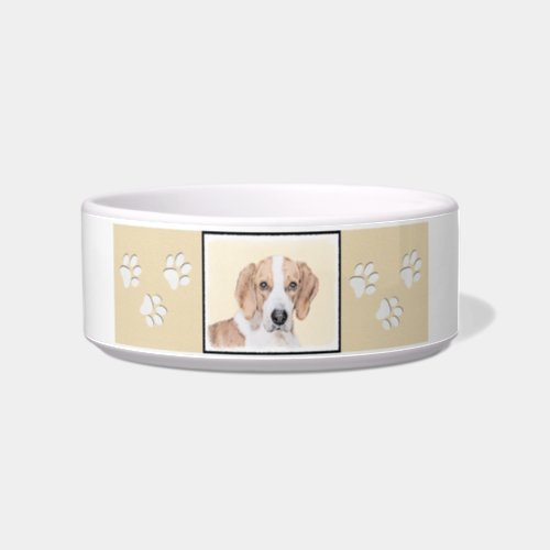 American Foxhound Painting _ Cute Original Dog Art Bowl