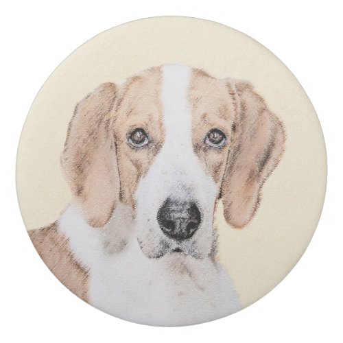 American Foxhound Painting _ Cute Original Dog Art Eraser