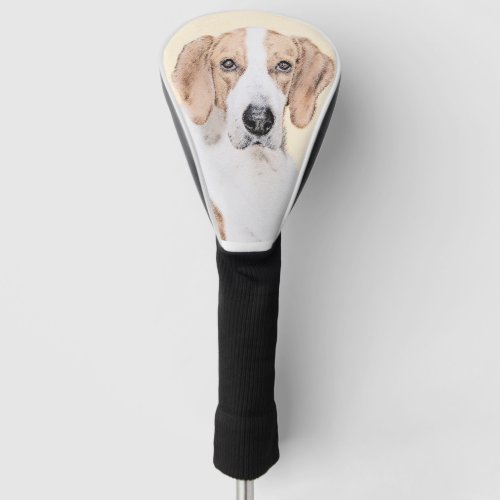 American Foxhound Painting _ Cute Original Dog Art Golf Head Cover