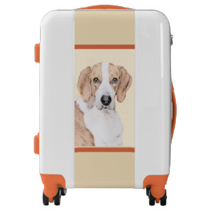 American Foxhound Painting - Cute Original Dog Art Luggage