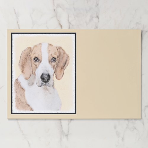 American Foxhound Painting _ Cute Original Dog Art Paper Pad