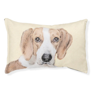 American Foxhound Painting - Cute Original Dog Art Pet Bed