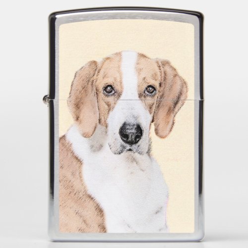 American Foxhound Painting _ Cute Original Dog Art Zippo Lighter