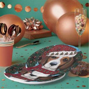 American Foxhound Paper Plates