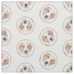 American Foxhound Red Walker Cute Painting Dog Art Fabric