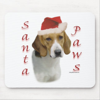 American Foxhound Santa Paws Mouse Pad