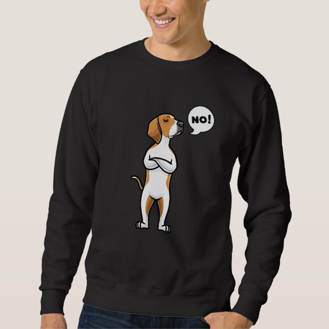 American Foxhound Stubborn Dog Sweatshirt (Front)