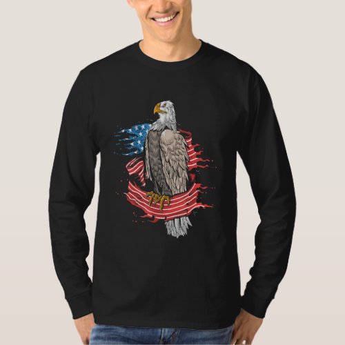 american freedom eagle cross flag military army T_Shirt