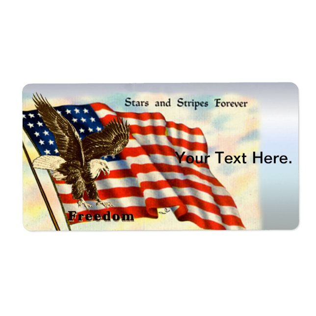American Freedom Eagle July 4, 1776 Label (Front)