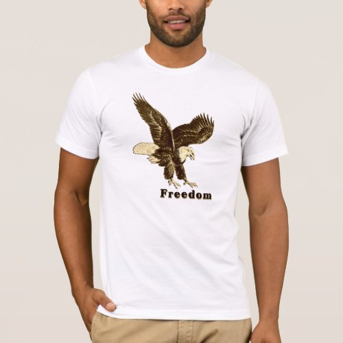 American Freedom Eagle July 4 1776 T_Shirt